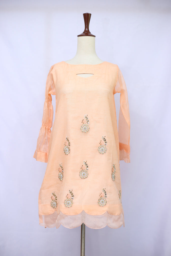Peach dress