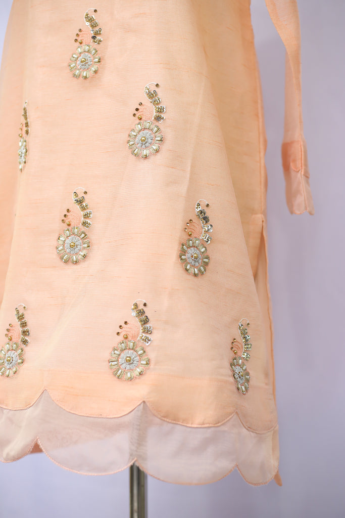 Peach dress