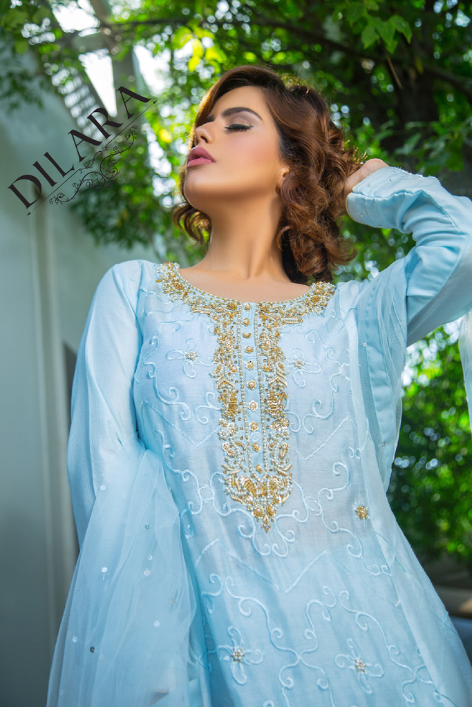Sky Blue Dress – Dilara Pret