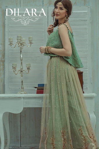 Ocean Green Lehenga