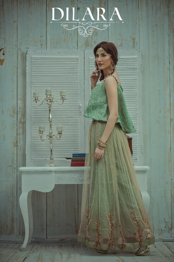 Ocean Green Lehenga