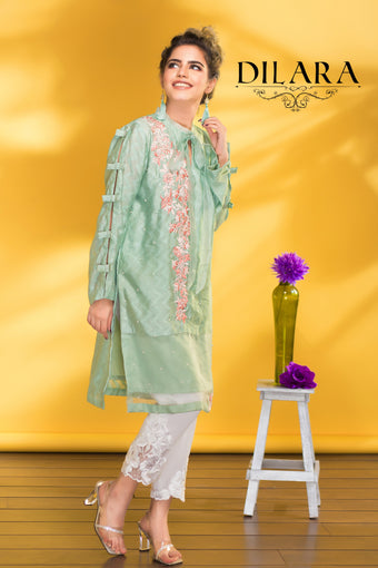 Green Khaddi Shirt