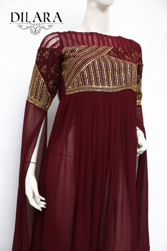 Maroon Long Dress