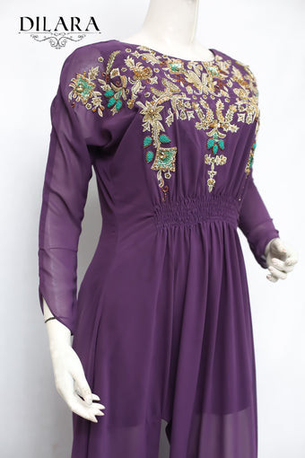 Purple Long Dress