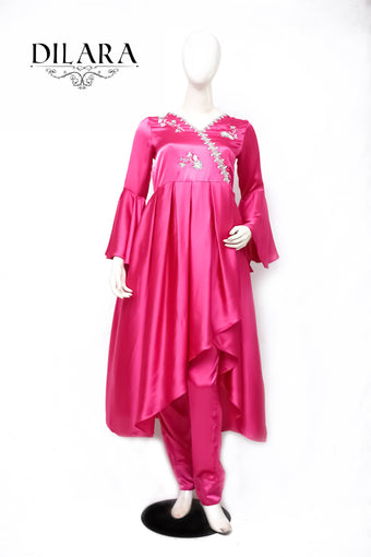 Shocking Pink Long Dress