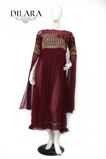 Maroon Long Dress