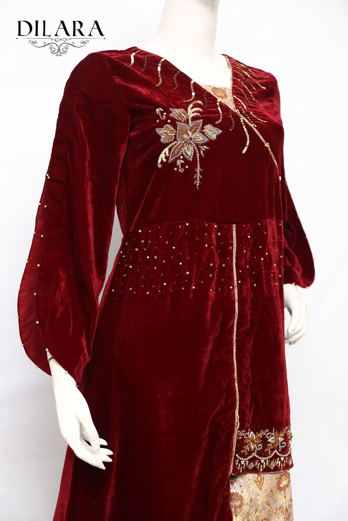 Red Velvet Dress