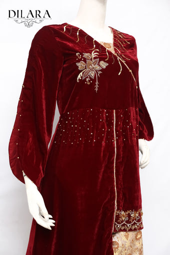 Red Velvet Dress