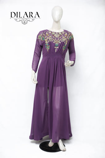 Purple Long Dress